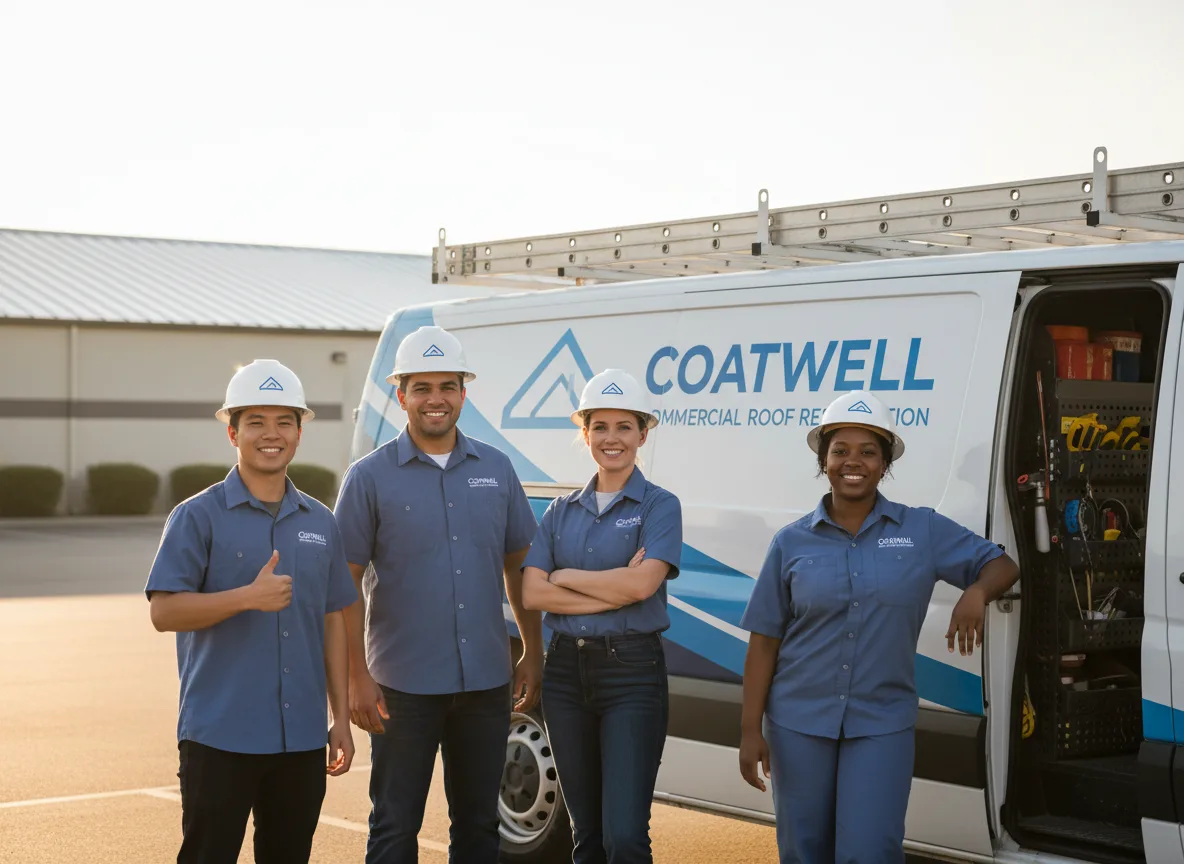 Commercial roof coating company in Milton, IA