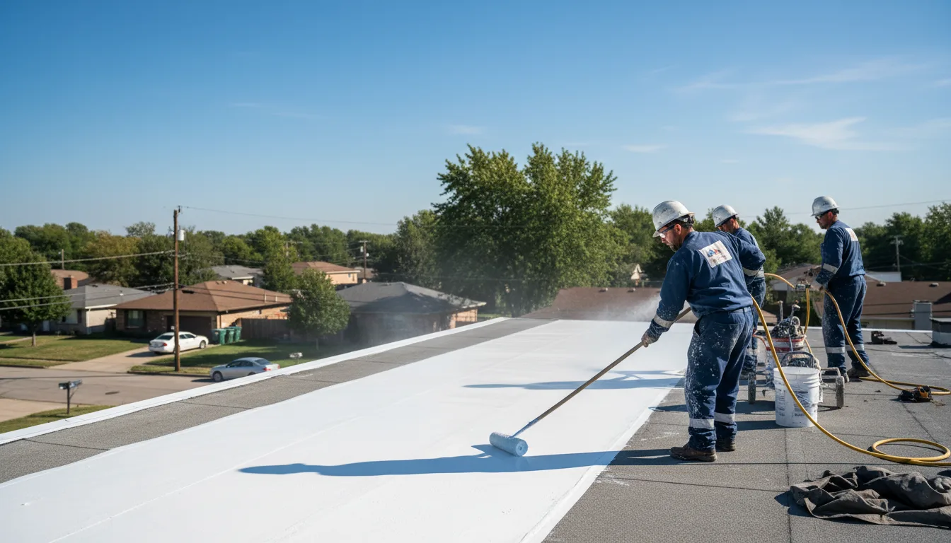 Commercial roof coating in Milton, IA near me